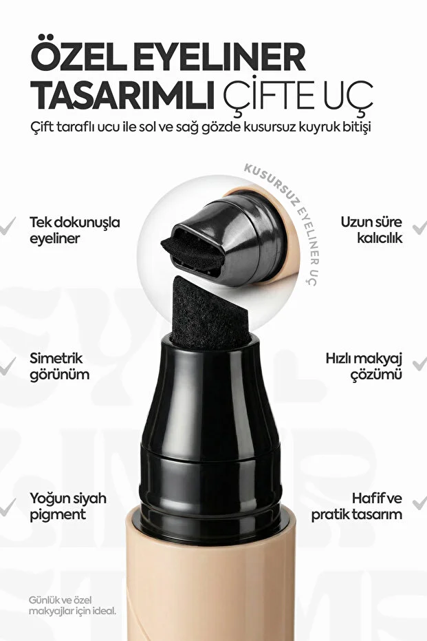 YUZA-Eyeliner Stamp-Çift Taraflı Suya dayanıklı